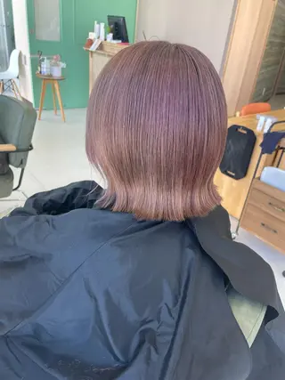 ミディアム カラー 韓国ヘア/レイヤー/ ツヤカラー/ Aiのヘアスタイル