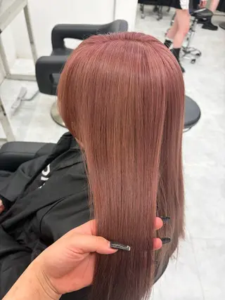 ロング 艶髪ハイトーンカラー 渋谷🎀ririkaのヘアスタイル