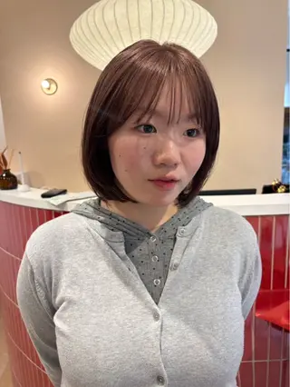 ショート カラー ブリーチなしカラー/ パーマ/おとは🦖♡のヘアスタイル