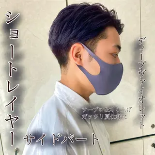 ショート カラー パーマ メンズ LAVENDIA 初音のヘアスタイル