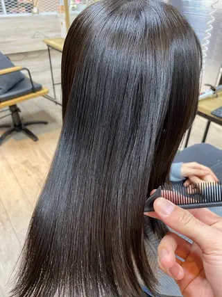 ミディアム 髪質改善 髪質改善カラーゆうひのヘアスタイル