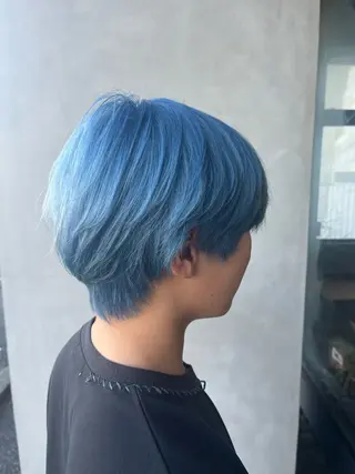 カラー yuto /ブリーチ /艶カラー/縮毛矯正のヘアスタイル