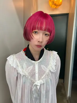 ショート カラー ハイトーンカラー/ さらさのヘアスタイル