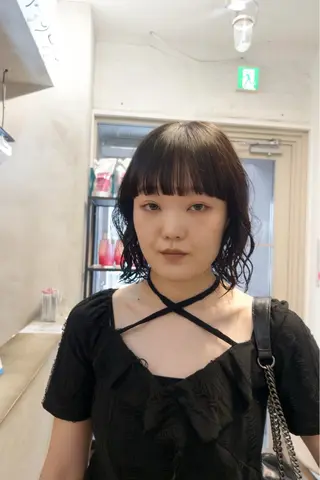 ショート パーマ じゅわっと暖色カラー 🍊Moemiのヘアスタイル