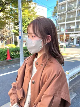 セミロング カラー 木村陸弥🌿似合わせ 再現性メンズヘアのヘアスタイル