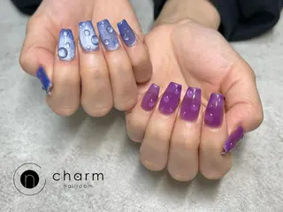 ネイル ネイルルーム チャームのネイルデザイン