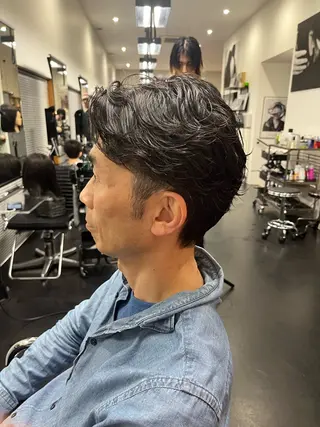 ショート パーマ メンズ パーマ/縮毛矯正 揚村武斗のヘアスタイル