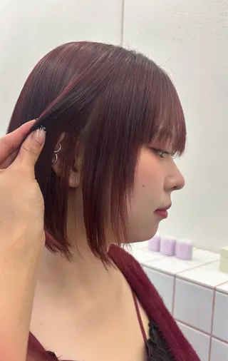 カラー Asumi/丸の内 /ブリーチ/花屋併設のヘアスタイル
