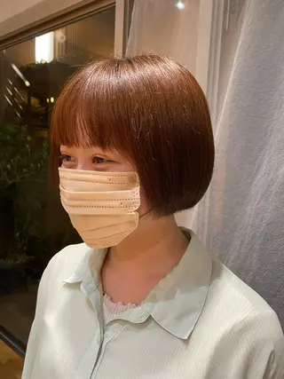ショート 大人可愛い♡コテ巻き パーマ🌼杉田 萌恵のヘアスタイル