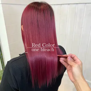 ミディアム カラー パーマ ヘアアレンジ 二ヶ月綺麗なデザイン カット/星野六三四のヘアスタイル