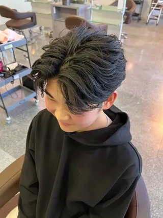 ショート パーマ メンズ Oops旧TABOO 早野太郎のヘアスタイル