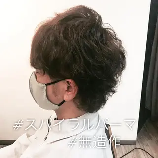 パーマ メンズ 村上 貴徳のヘアスタイル