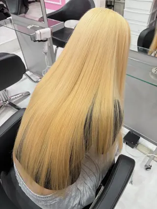 ロング カラー HAIR E.S所属・ブリーチ⏳艶カラー Natsukiのヘアスタイル