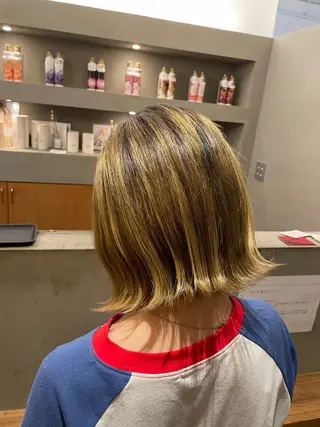 ショート 🧋ミルクティーカラ ー🧋特化小林拓登のヘアスタイル