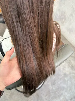 セミロング シモイケ ルアのヘアスタイル