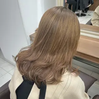 セミロング カラー ハードパーマ Rico💜のヘアスタイル