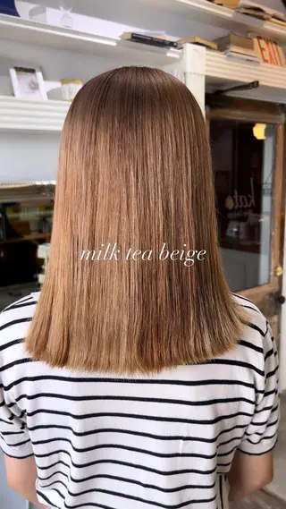 ミディアム カラー オカベ ショウマのヘアスタイル