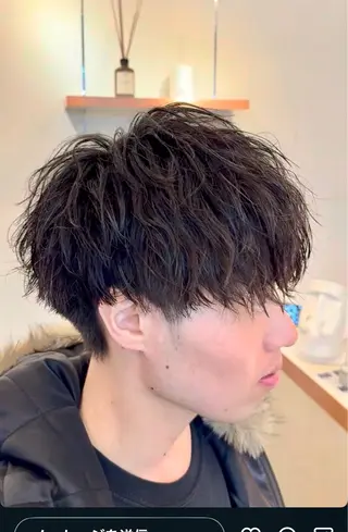 ショート パーマ メンズ 【パーマ特化美容師】 🔥Yoshiyaのヘアスタイル