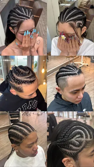 ロング ヘアアレンジ メンズ キッズ WEST OLAND 黒坂佳乃のヘアスタイル