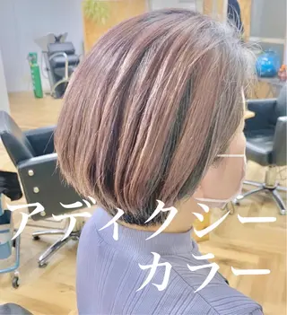 ミディアム カラー 髪質改善 LIME 長野駅のヘアスタイル