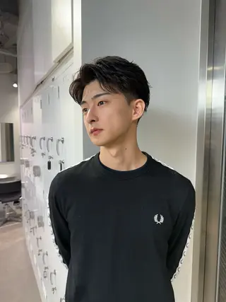 ミディアム パーマ メンズ fifth天神パーマ 特化/大田宗一朗のヘアスタイル