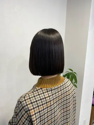 ミディアム 地毛風縮毛矯正/ボブ /ショート❣️平山のヘアスタイル