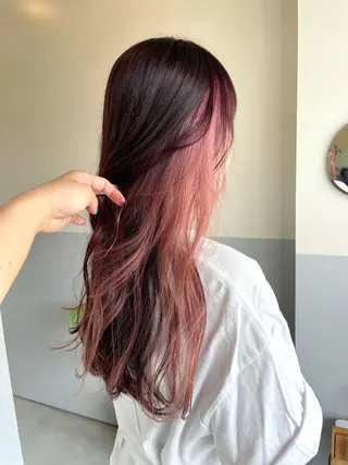 ロング カラー ノエ/ インナーカラー/高岳のヘアスタイル