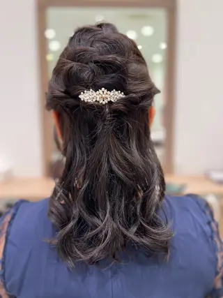 ロング ヘアアレンジ 指原 仁のヘアスタイル