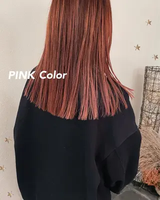 ミディアム カラー 市川 千夏のヘアスタイル