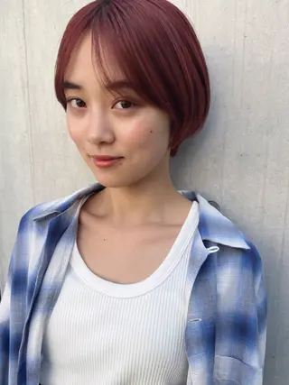 ショート 透明感カラー🌿ボブ ✨飛田　ケイのヘアスタイル