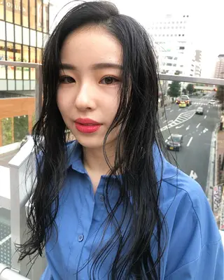 ロング カラー イメチェン美容師⭕️ 富永健太のヘアスタイル