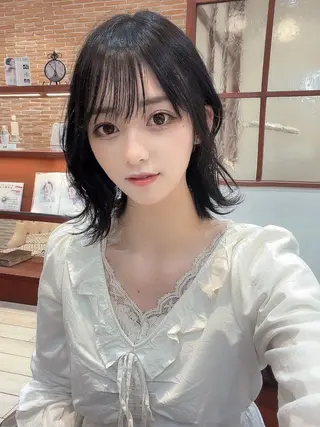 ショート カラー 💎小顔前髪&髪質 改善カラー💎片桐のヘアスタイル