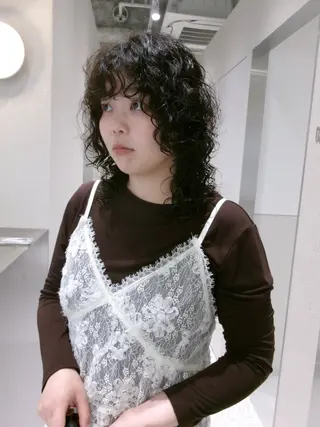 ミディアム パーマ KEI パーマ/レイヤーのヘアスタイル