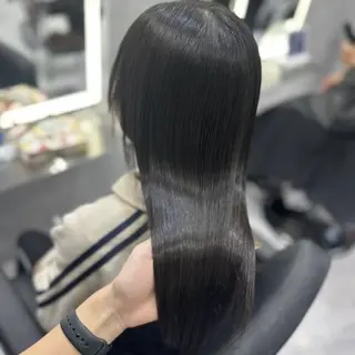 セミロング ❤️‍🔥シールエク ＋カラー京❤️‍🔥のヘアスタイル