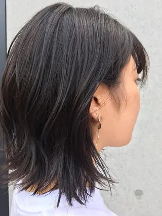 ミディアム カラー くまがい みゆ【edge.】のヘアスタイル