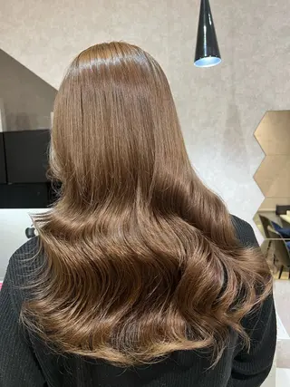 ロング カラー Rio/ヘアセット/ ハイトーンカラーのヘアスタイル