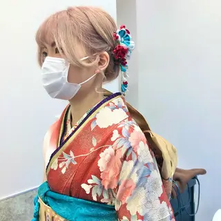 セミロング カラー ヘアアレンジ メンズ キッズ アイブロウ stylist 🌸 kana.のヘアスタイル