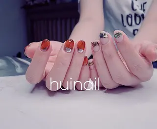 ショート めぐみのネイルサロン スタッフ練習のネイルデザイン