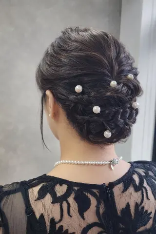 ミディアム ヘアアレンジ 柏 康孝のヘアスタイル