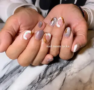 ネイル ﾈｲﾙﾙｰﾑﾘｯｶ 𝐦𝐚𝐲𝐮のネイルデザイン