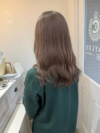 セミロング カラー Risa🐈‍⬛/ グレージュ/透明感のヘアスタイル