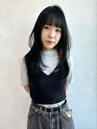 ロング カラー レイヤー/透明感 カラー💘akariのヘアスタイル