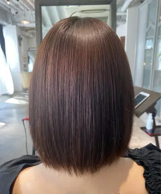 ミディアム 植田 彩加のヘアスタイル