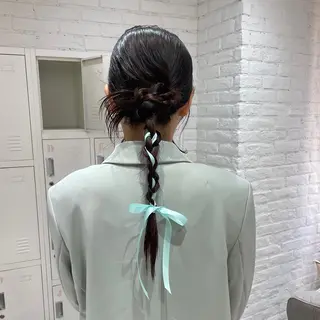ロング ヘアアレンジ ヘアアレンジ/ 暖色🩵hazukiのヘアスタイル
