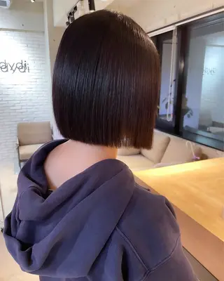 ミディアム 🇰🇷韓国ボブ/ 縮毛矯正🇰🇷愛誠のヘアスタイル
