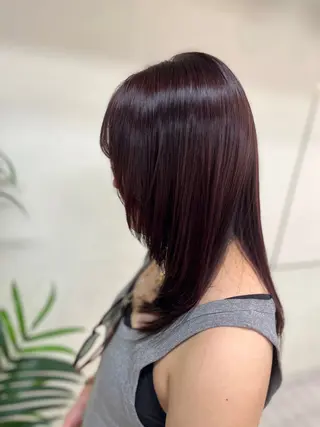 セミロング カラー 山田 遥翔のヘアスタイル