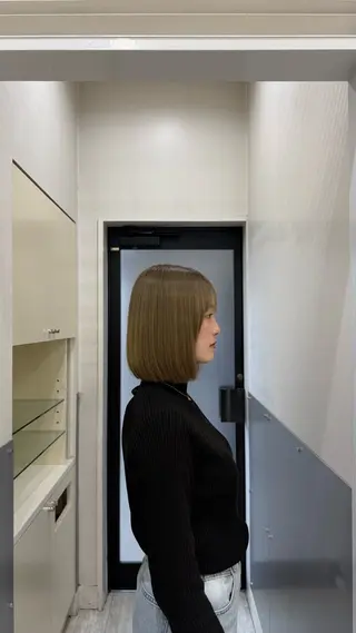 ミディアム カラー Hair&beauty the B  岡崎店所属・磯貝七海/カラー /ブリーチ/縮毛矯正のヘアスタイル