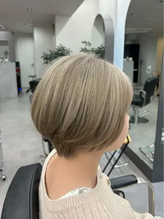 ショート カラー ショート/ボブ/ 透明感カラー🌿神永のヘアスタイル
