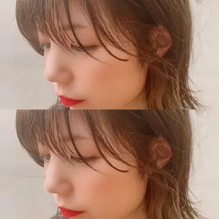 ミディアム カラー box mico. mutsumiのヘアスタイル
