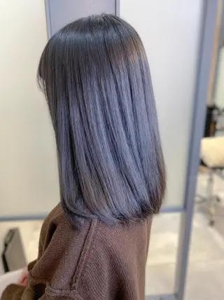 セミロング カラー 【透明感、艶髪】西村 有司のヘアスタイル